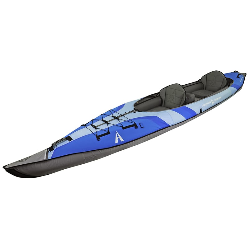 Advanced Elements Advanced Frame Convertible Elite Inflatable Kayak Side View In Blue
