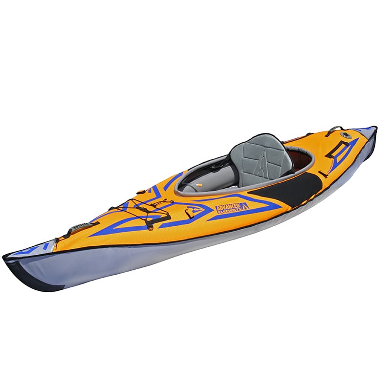 Advanced Elements Advanced Frame Inflatable Kayak Orange Side View