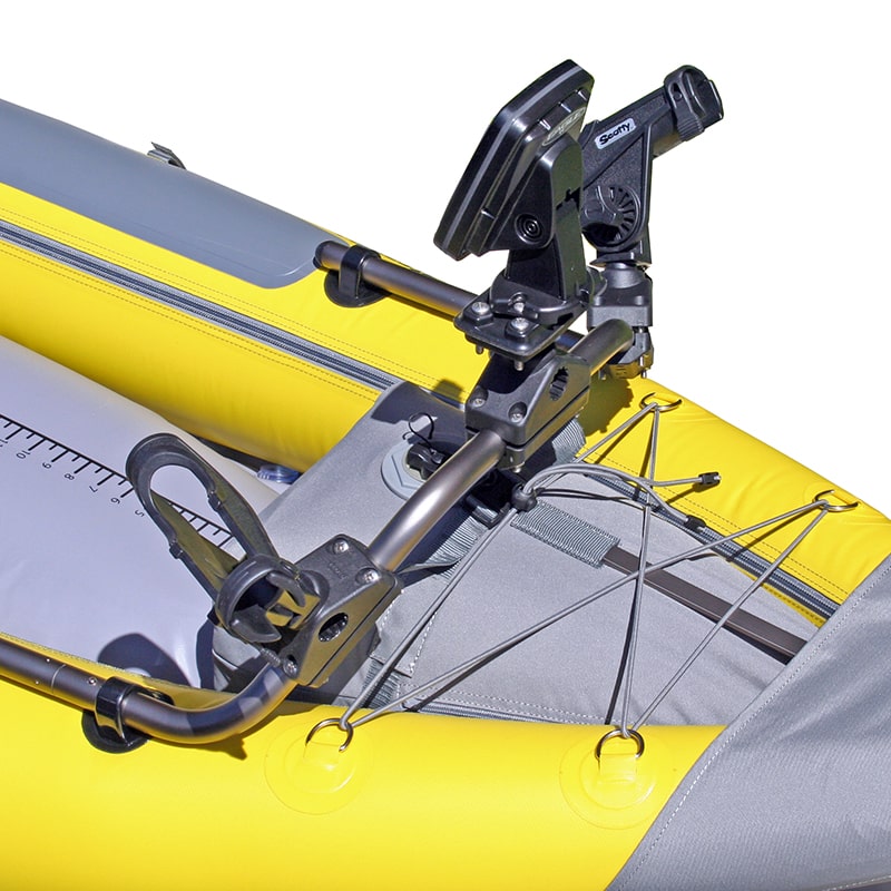Advanced Elements Straight Edge Angler Inflatable Fishing Kayak with accessory