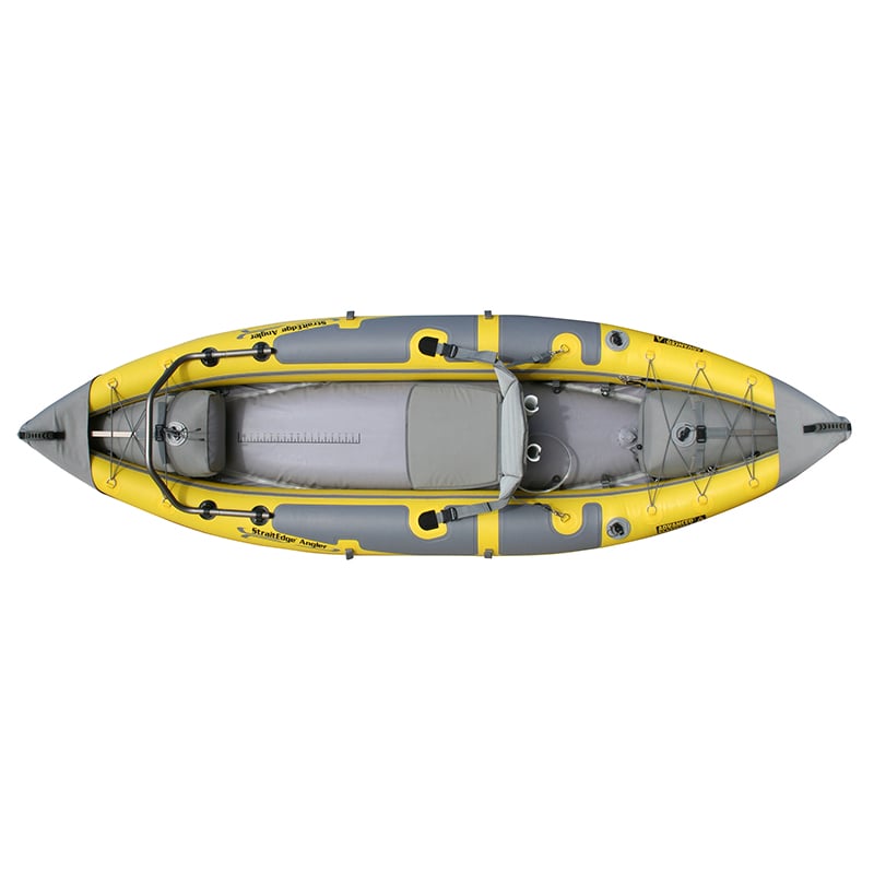 Advanced Elements Straitedge Angler Fishing Kayak Inflatable top view