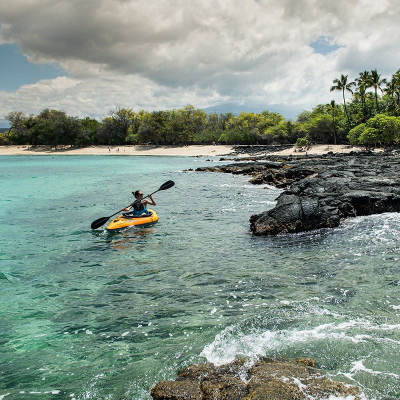 Advanced Elements Inflatable Kayak Lagoon 1 with Paddle