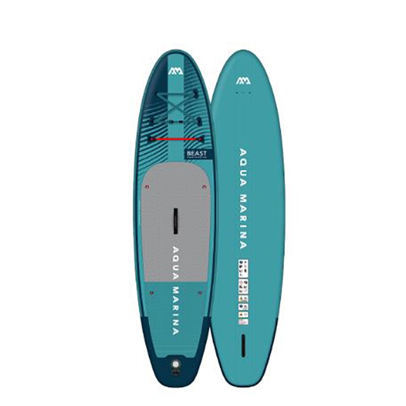 Aqua Marina Beast Inflatable Stand Up Paddle Board All Around Advanced Series Front View Blue