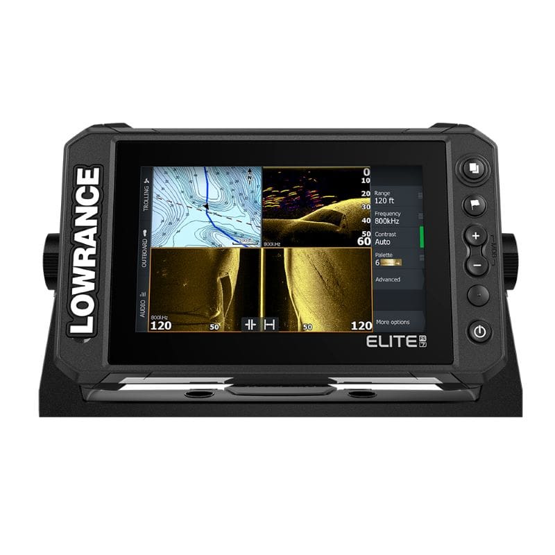 LowranceEliteFS7Chartplotter-FishfinderwithHDITransomMountTransducer