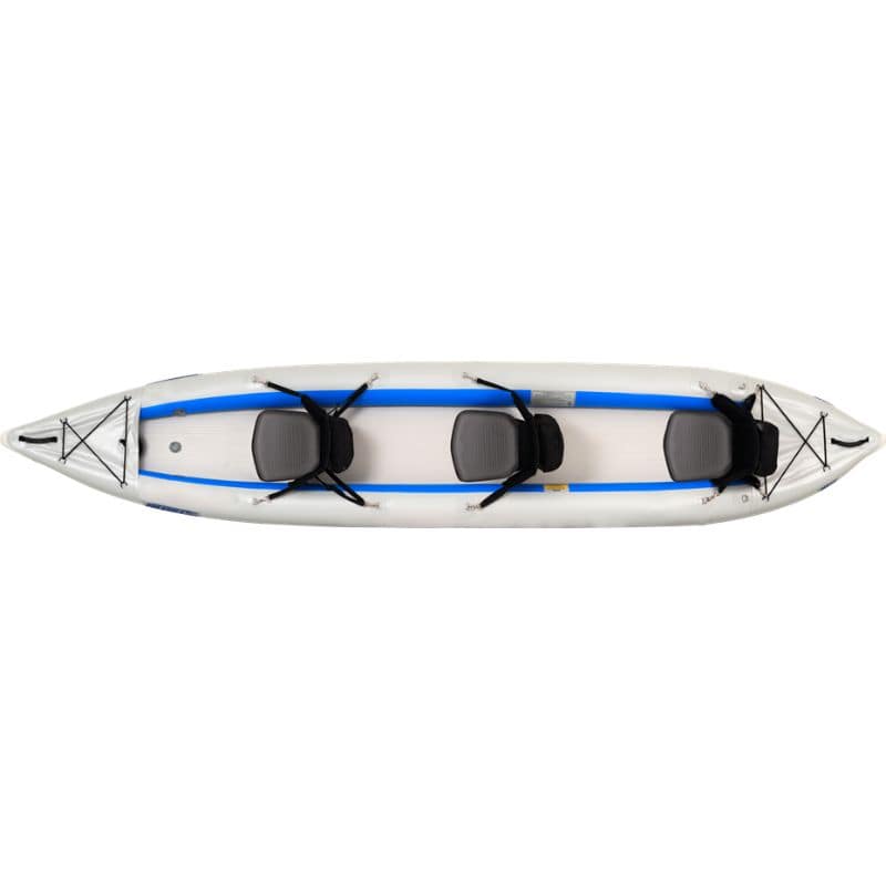 sea eagle fasttrack 465ft inflatable kayak top view 3 person pro