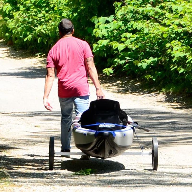 Sea Eagle EZ Cart, Small On Kayak