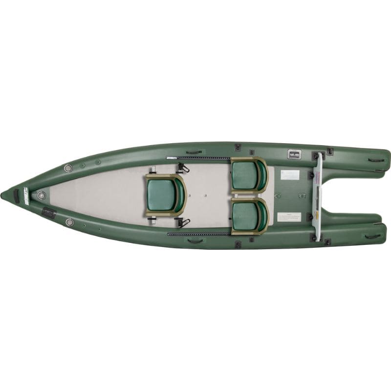 sea eagle fishskiff16 inflatable boat solo package top view