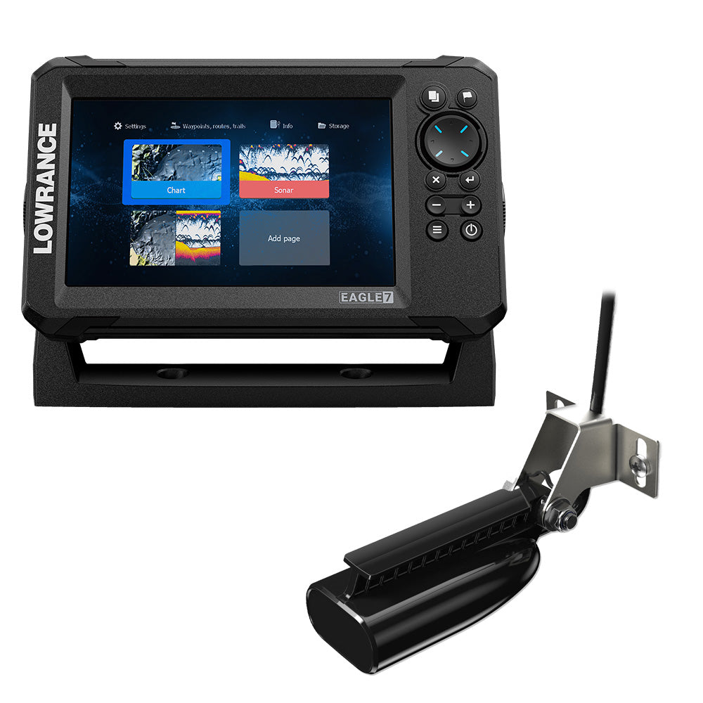 Lowrance Eagle 7 with SplitShot Transducer  Discover OnBoard Chart