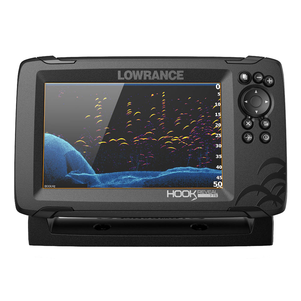 Lowrance HOOK Reveal 7 Chartplotter/Fishfinder with TripleShot Transom Mount Transducer  US Inland Charts