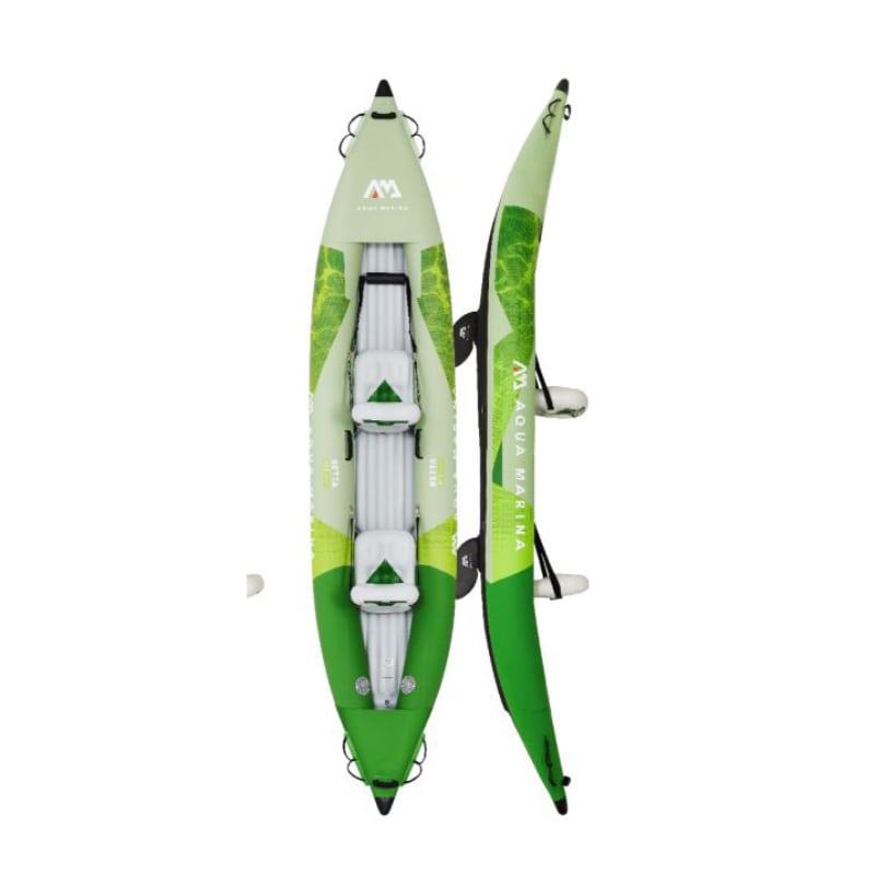 Aqua Marina Betta 2 Person Inflatable Recreational Kayak with Seats Top View