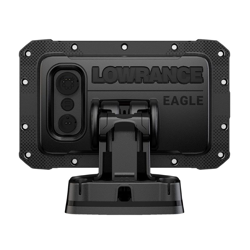 LowranceEagle5CombowithSplitShotTransducerBackView