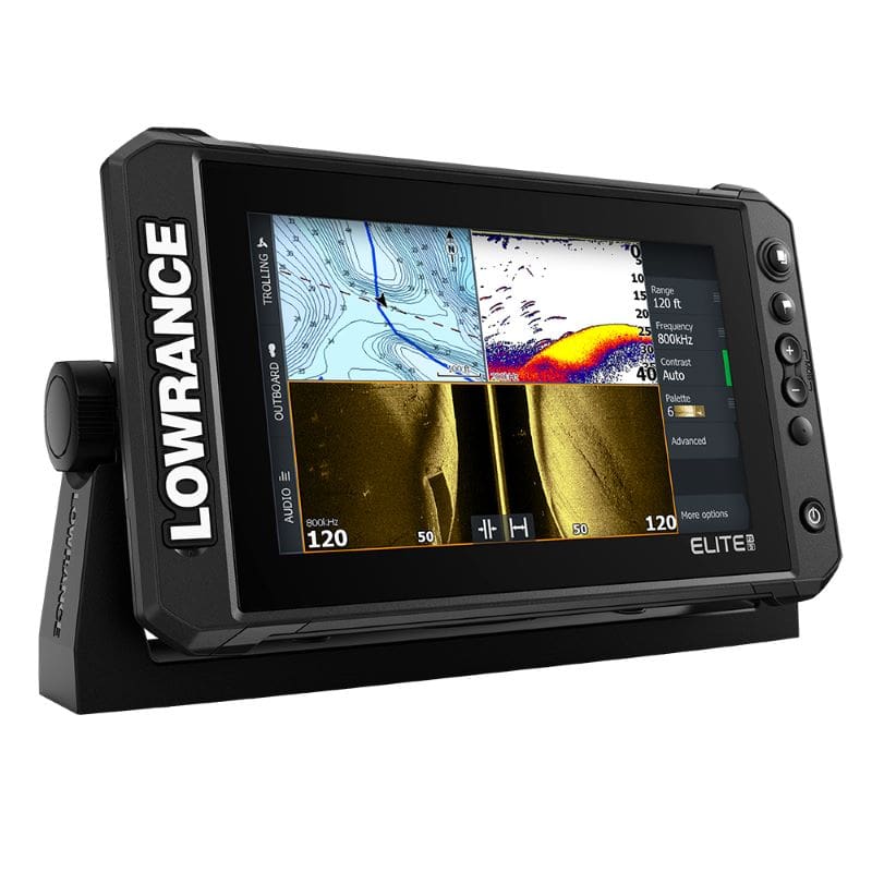 LowranceEliteFS9Chartplotter-FishfinderwithActiveImaging3-in-1TransomMountTransducerRight
