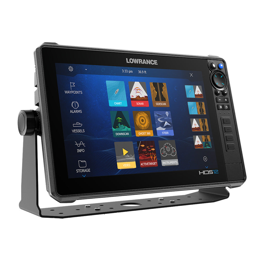 Lowrance HDS PRO 12 Side View Black With Transducer 
