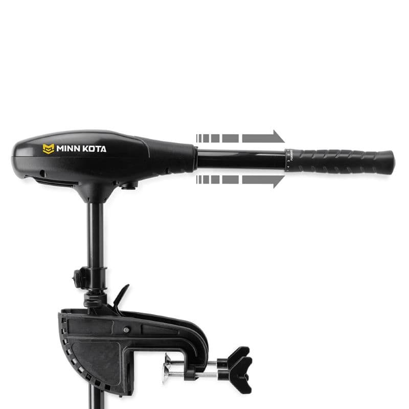 Minn Kota Endura Max 45 Trolling Motor - Transom Mount - 12V - 45lb - 36 side view