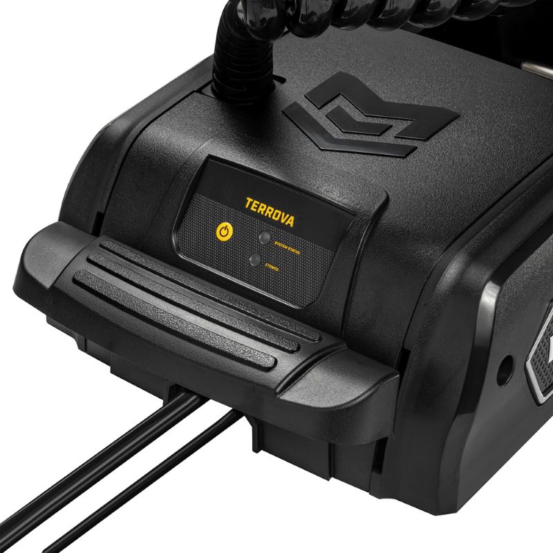 Minn Kota Terrova QUEST 90115 Trolling Motor with Wireless Remote -  MEGA DownSide Imagingpower button