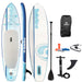 Solstice Watersports 10'6 Cruiser Inflatable Stand-Up Paddleboard Kit - Blue