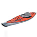 Inflatable kayak with pump